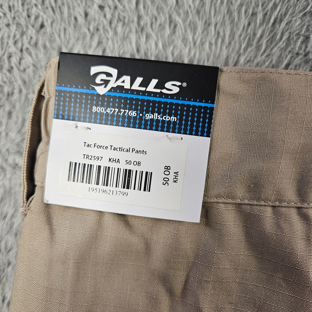 NEW GALLS Tac Force Tactical Cargo Pants Men Size 50 OB Unhemmed Light Khaki‎